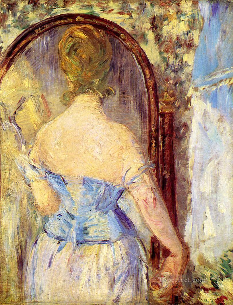 鏡の前の女 エドゥアール・マネ油絵